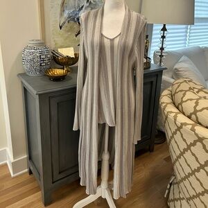 INC Sweater Duster & Tank Sz XL/L